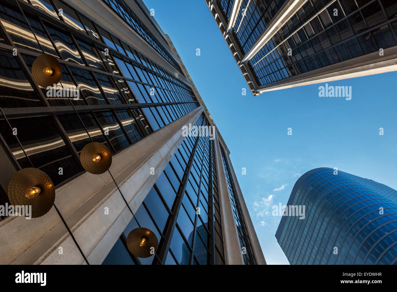 Suchen auf moderne Fassaden in Vancouver, British Columbia, Kanada Stockfoto