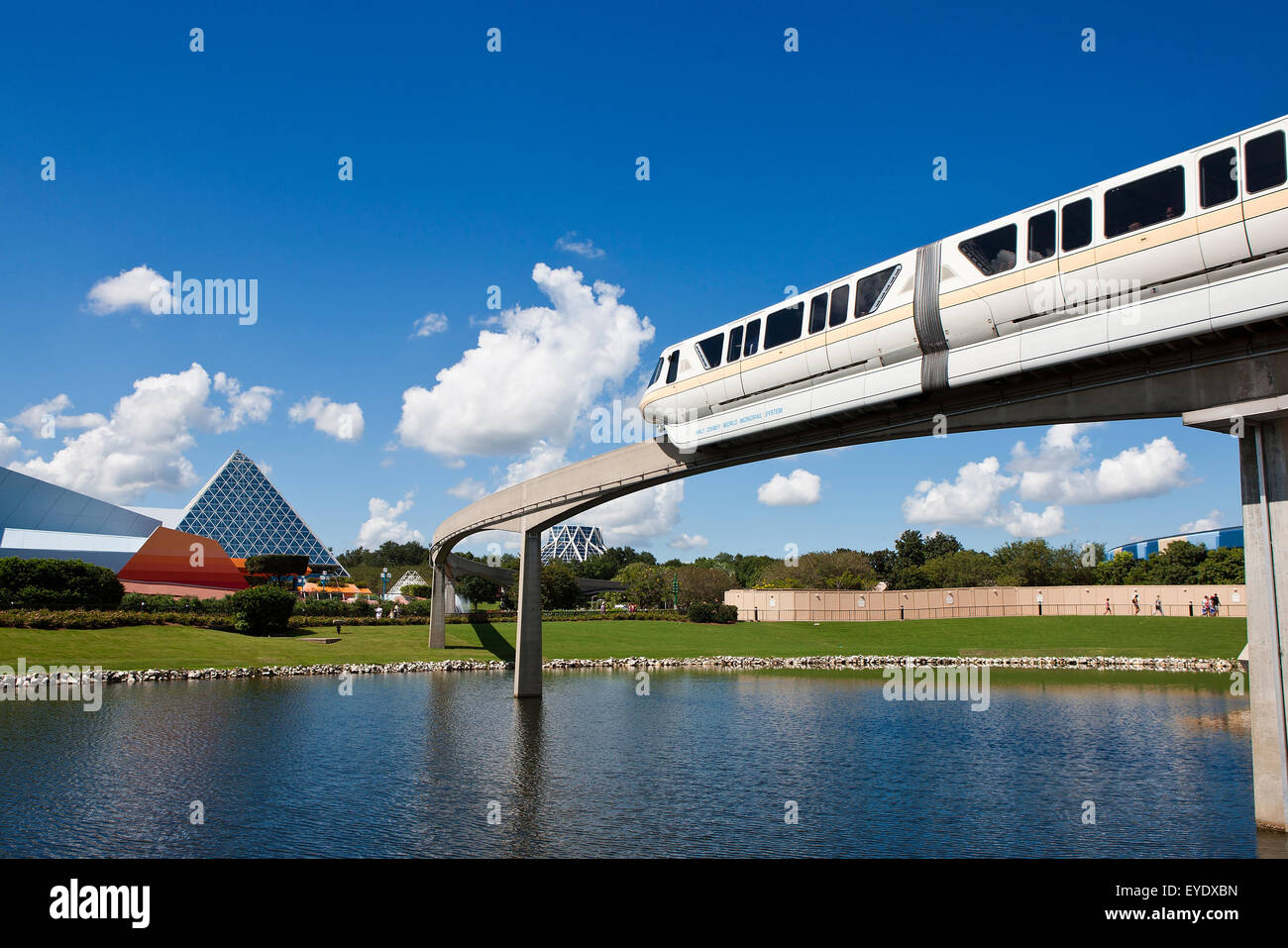 Walt Disney World Resort Monorail, Orlando, Florida, Vereinigte Staaten von Amerika Stockfoto