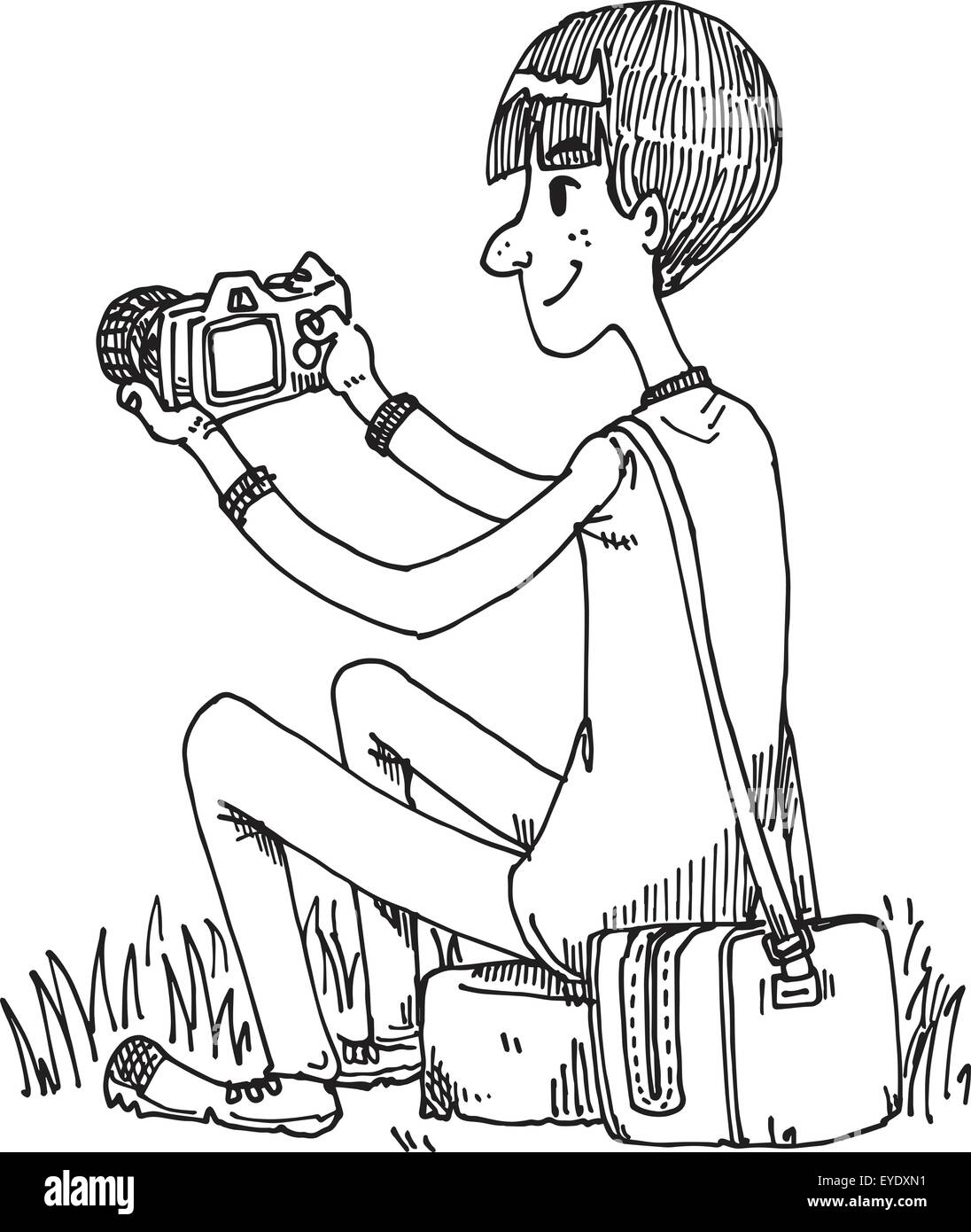 Fotograf Stock Vektor