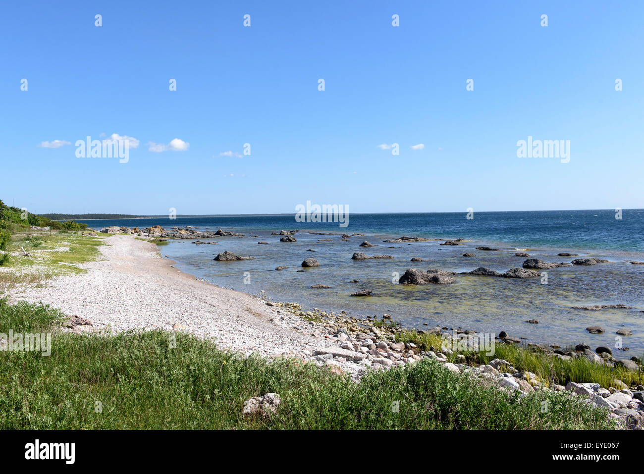 Strand von Ljugarn, Insel Gotland, Schweden Stockfoto