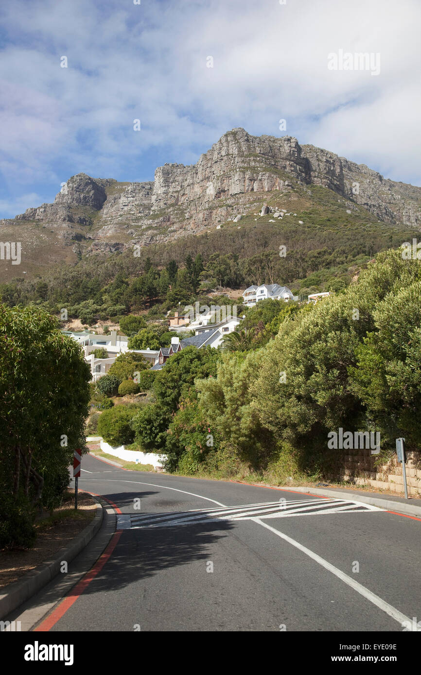 Südafrika, Llandudno; Kapstadt, Straße Stockfoto