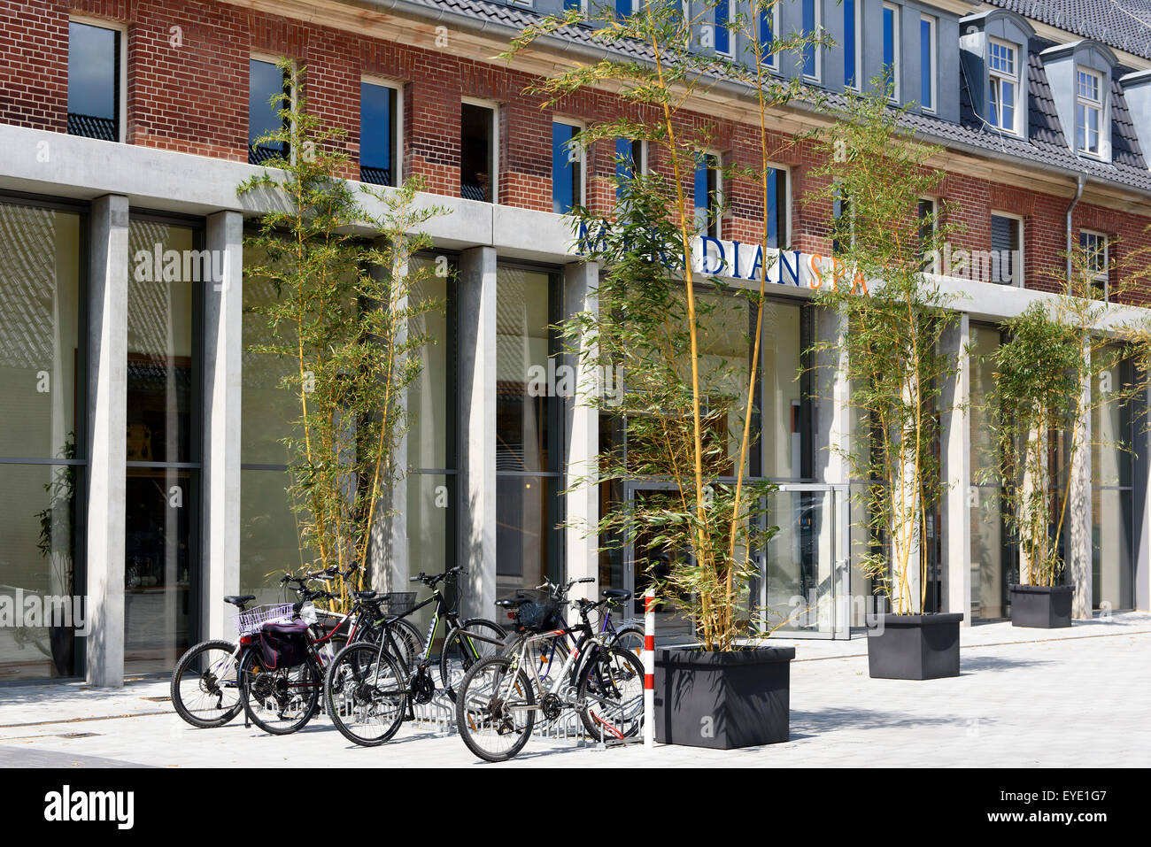 Meridian Spa im Wasserturm des ehemaligen Krankenhaus Barmbek, Hamburg, Deutschland Stockfoto