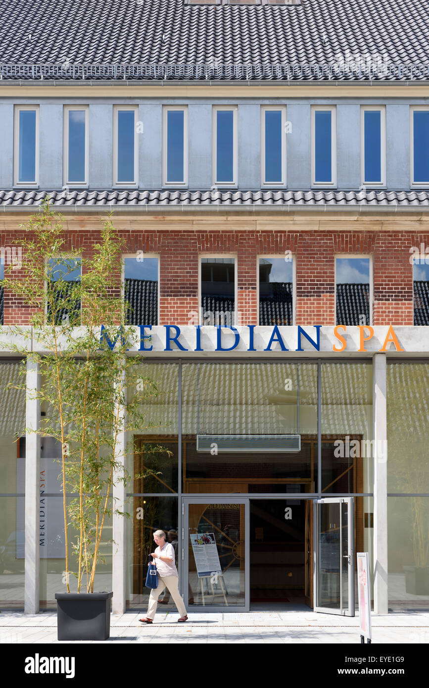 Meridian Spa im Wasserturm des ehemaligen Krankenhaus Barmbek, Hamburg, Deutschland Stockfoto