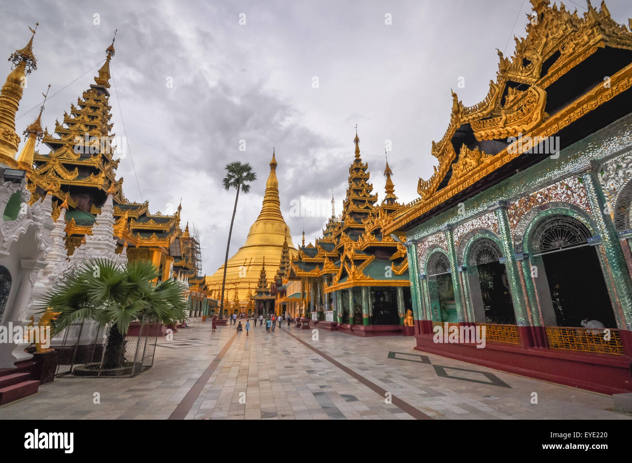 Shwedagon Pagode in Yangon, Myanmar (Burma) Stockfoto