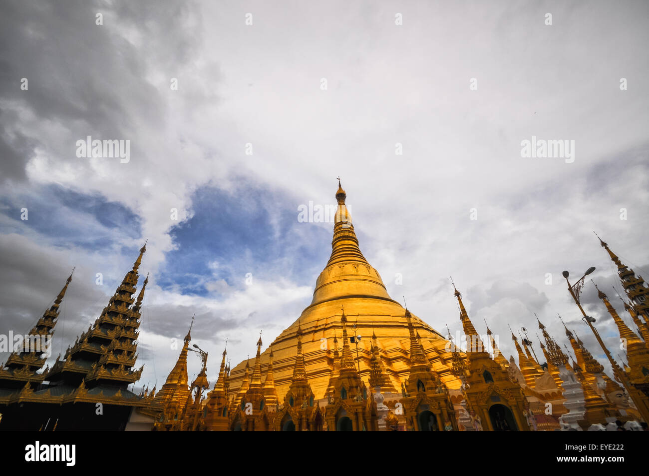 Yangon Myanmar Shwedagon Pagode (Burma) Stockfoto