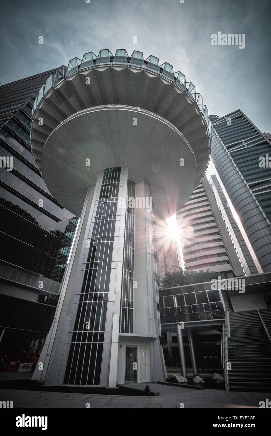 Singapur Stadt Skyline Bankenviertel Stockfoto