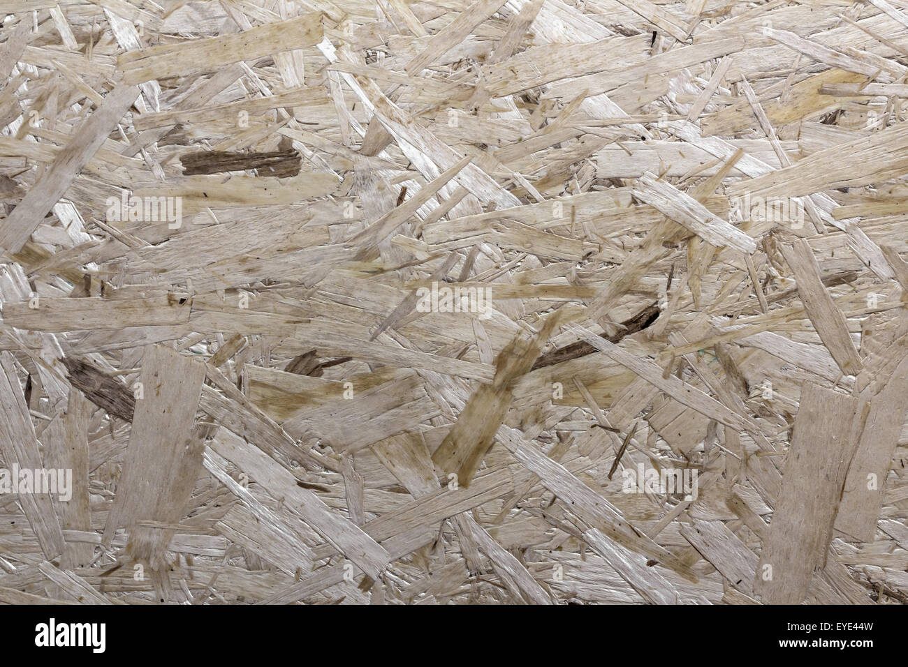 Holzplatte bestehend aus Splitter gedrückt, helle und natürliche. Stockfoto