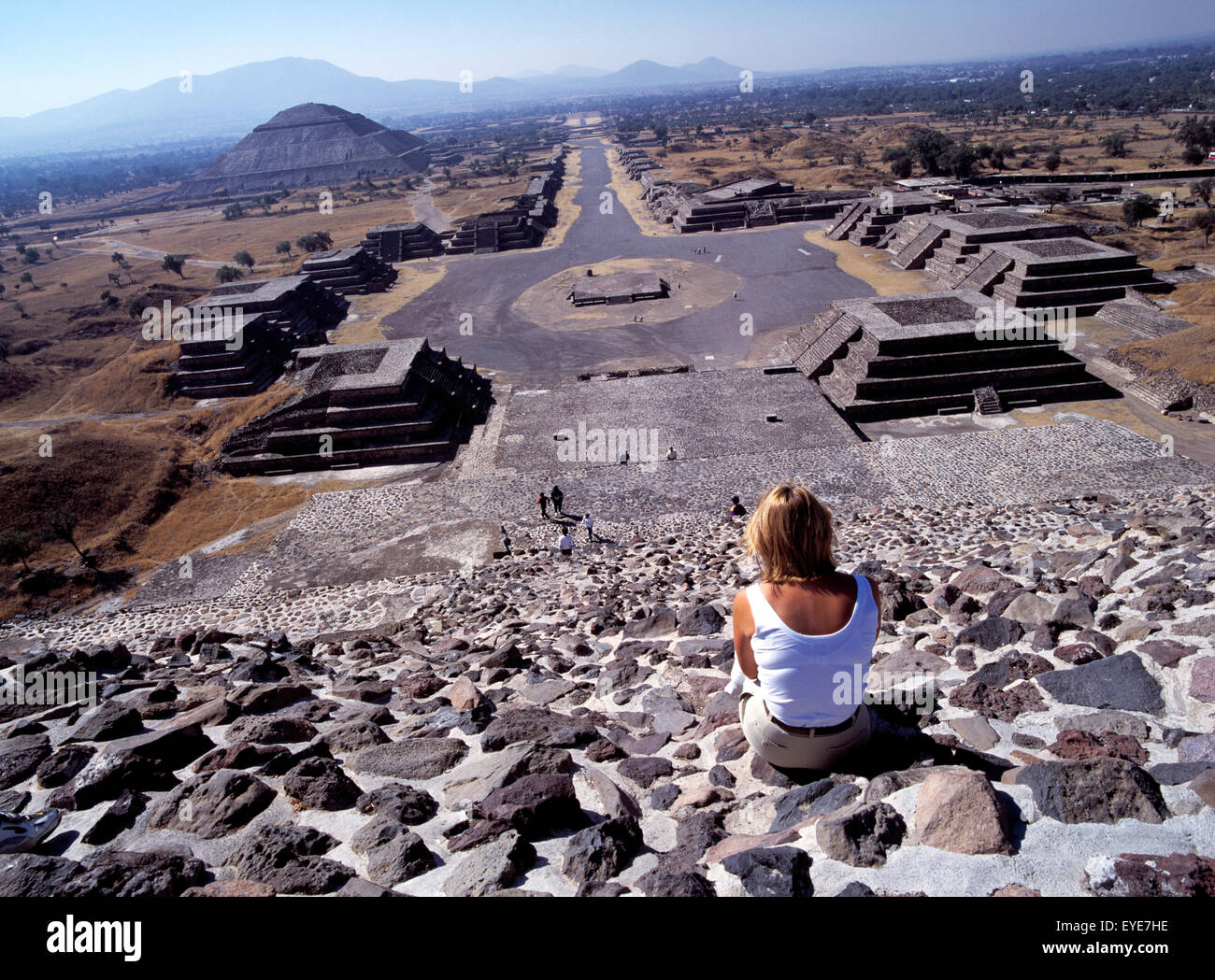 Aztekische Teotihuacan Ruinen Mexiko Stockfoto