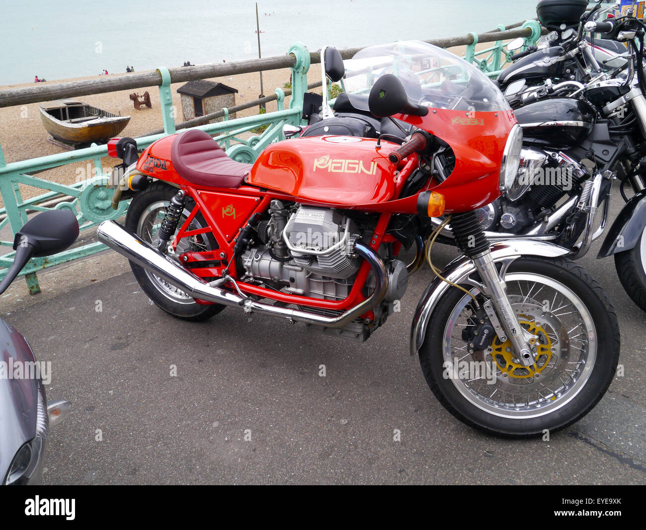 Ace Cafe Brighton laufen 2014 Stockfoto