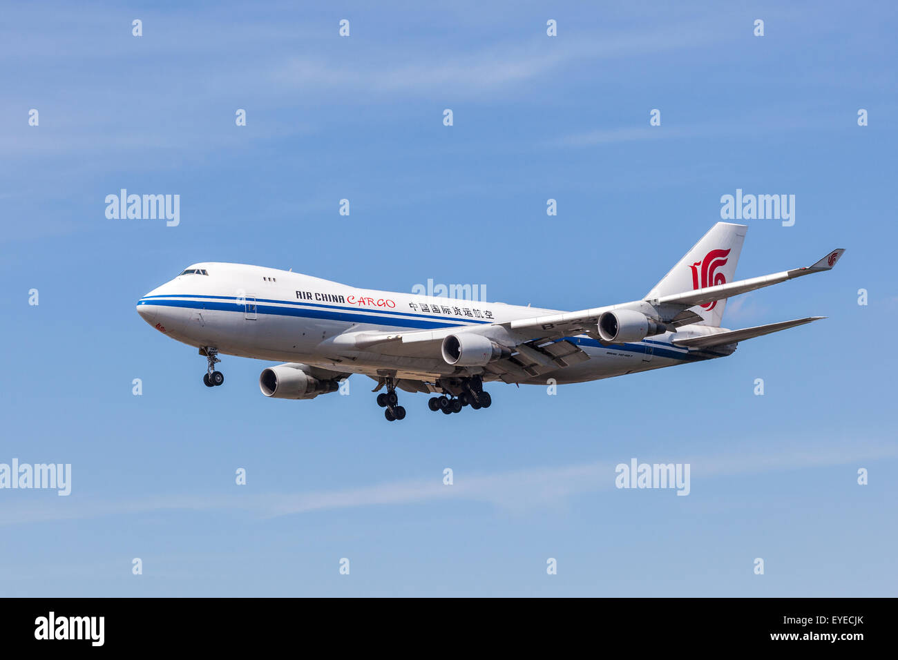 Air China Cargo Boeing 747-400 F Stockfoto