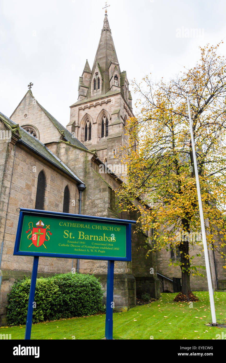 Kathedrale des hl. Barnabas, Nottingham, England, Großbritannien Stockfoto