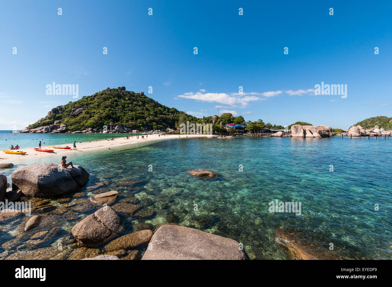 Koh Tao - eine paradiesische Insel in Thailand. Stockfoto