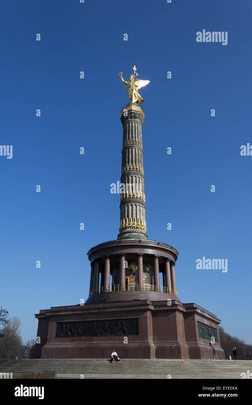 Die Siegessäule (siegessaeule), Berlin, Deutschland Stockfoto