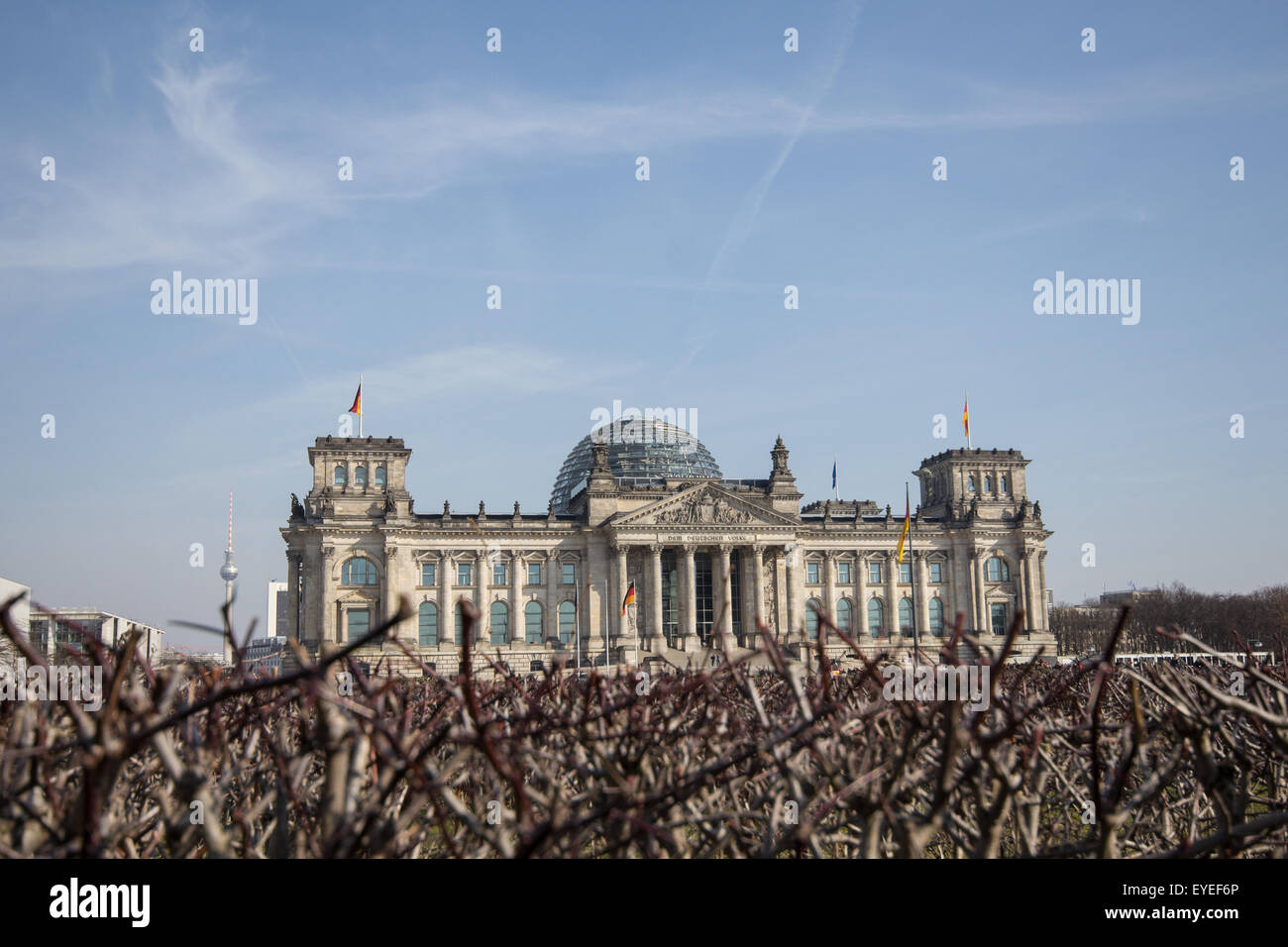 Deutschen Bundestages, Berlin Deutschland (Reichstag) Stockfoto