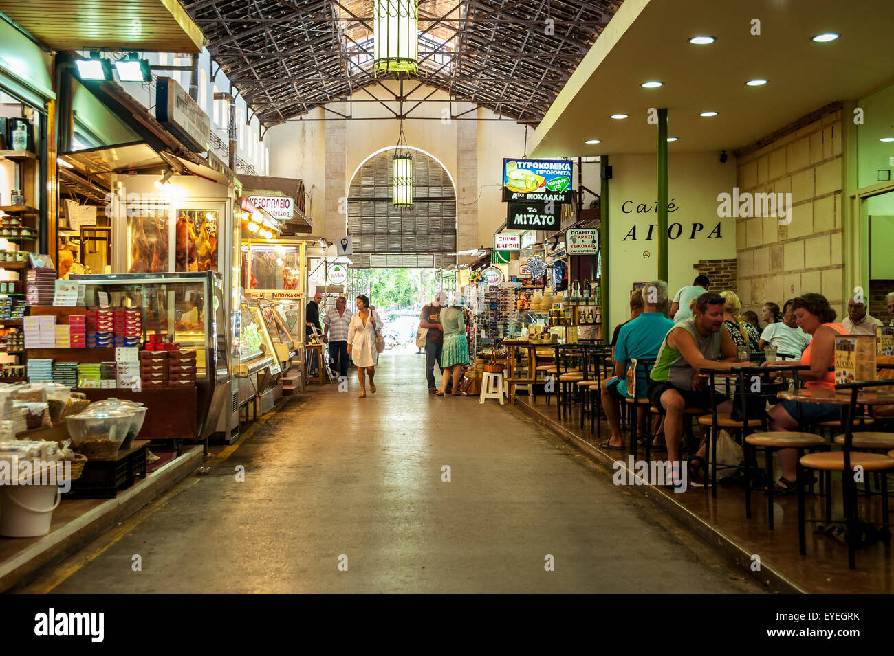 Chania-Markt; Chania, Kreta, Griechenland Stockfoto