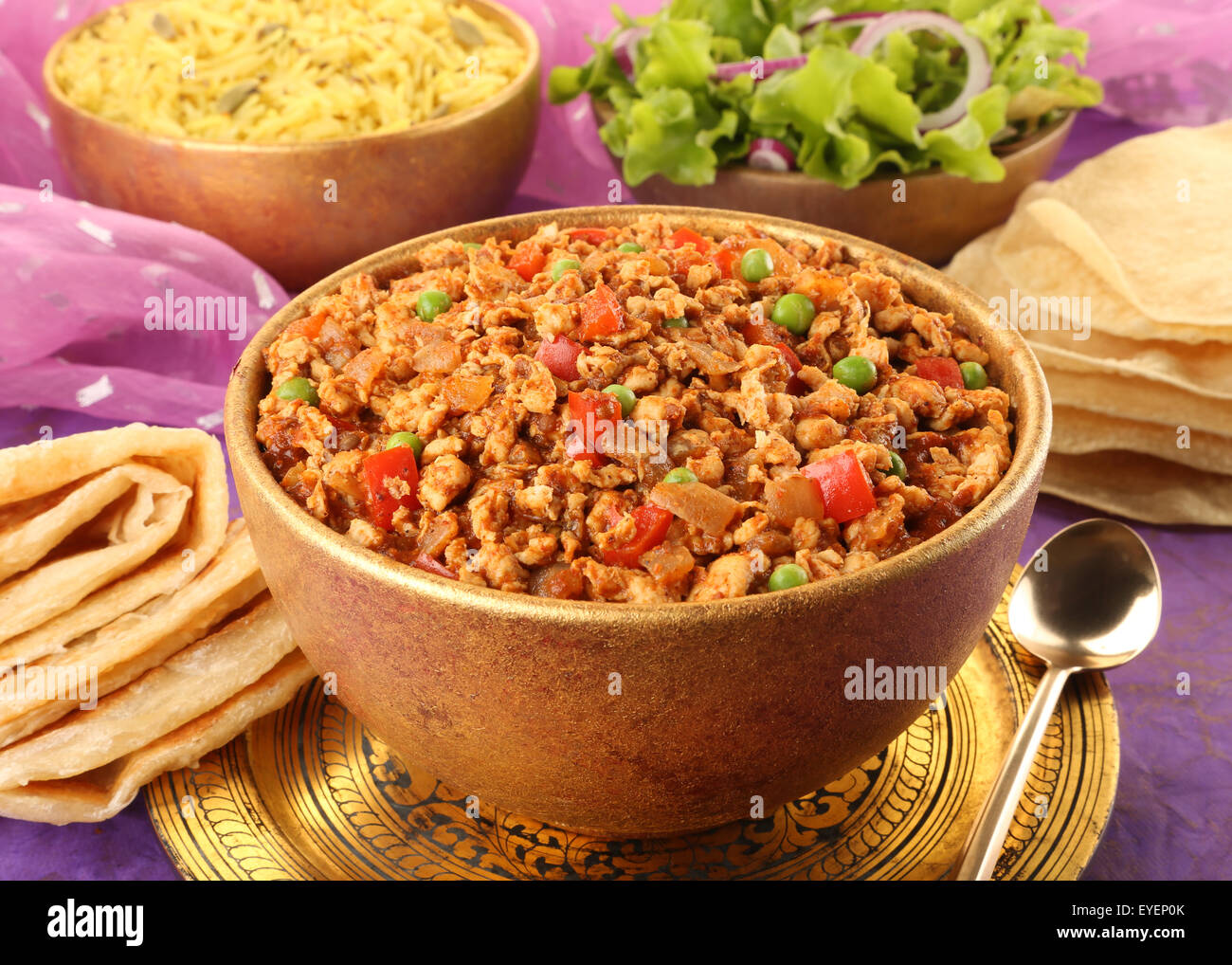 INDISCHE LAMM KEEMA Stockfoto