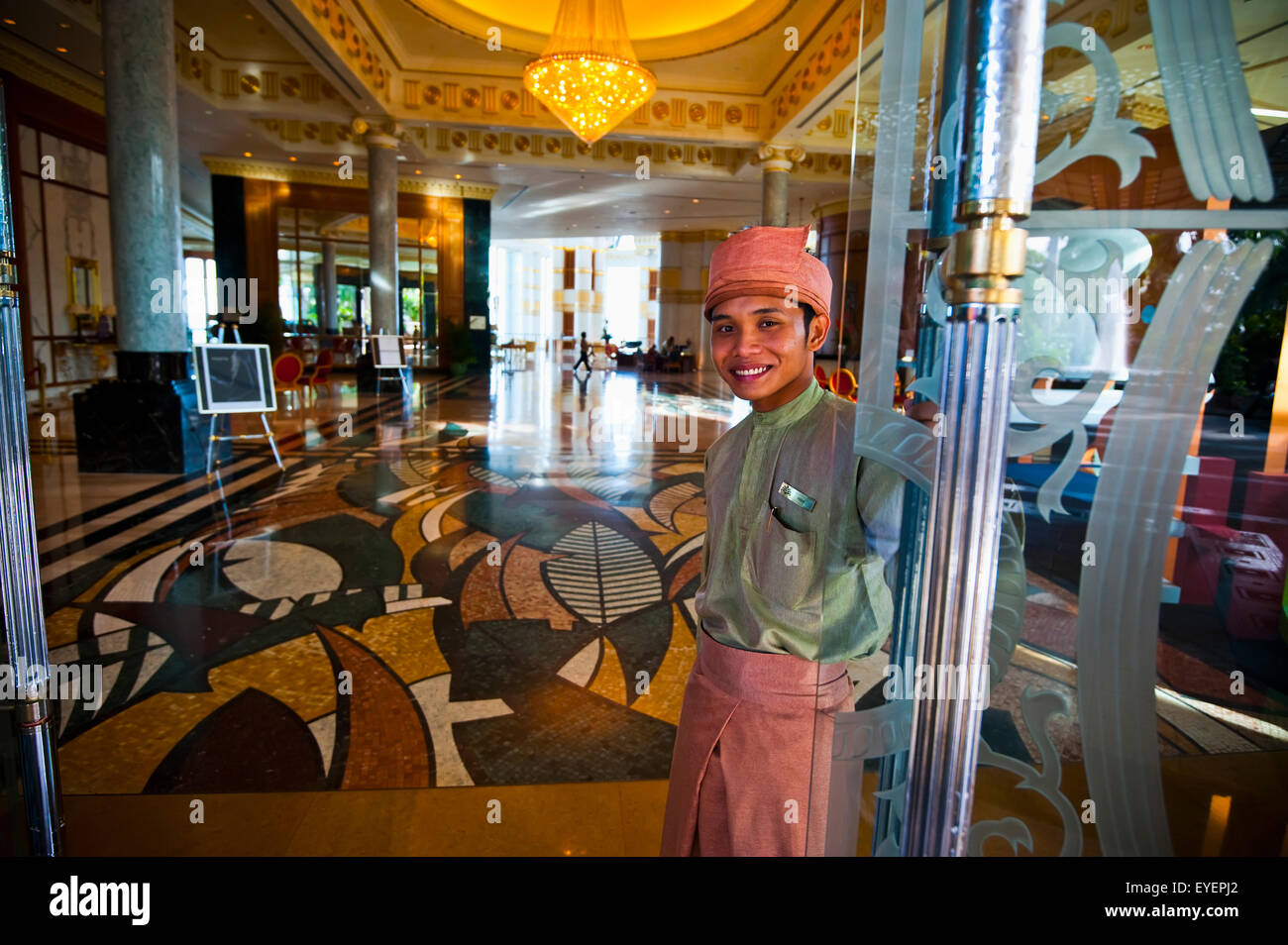 Eintritt in das Empire Hotel and Country Club; Bandar Seri Begawan, Brunei Stockfoto