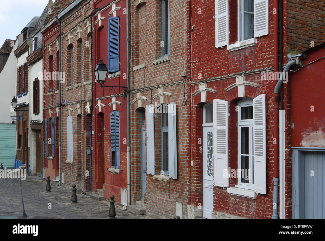 St.Leu ist der älteste Teil von Amiens, Picardie Frankreich Stockfoto