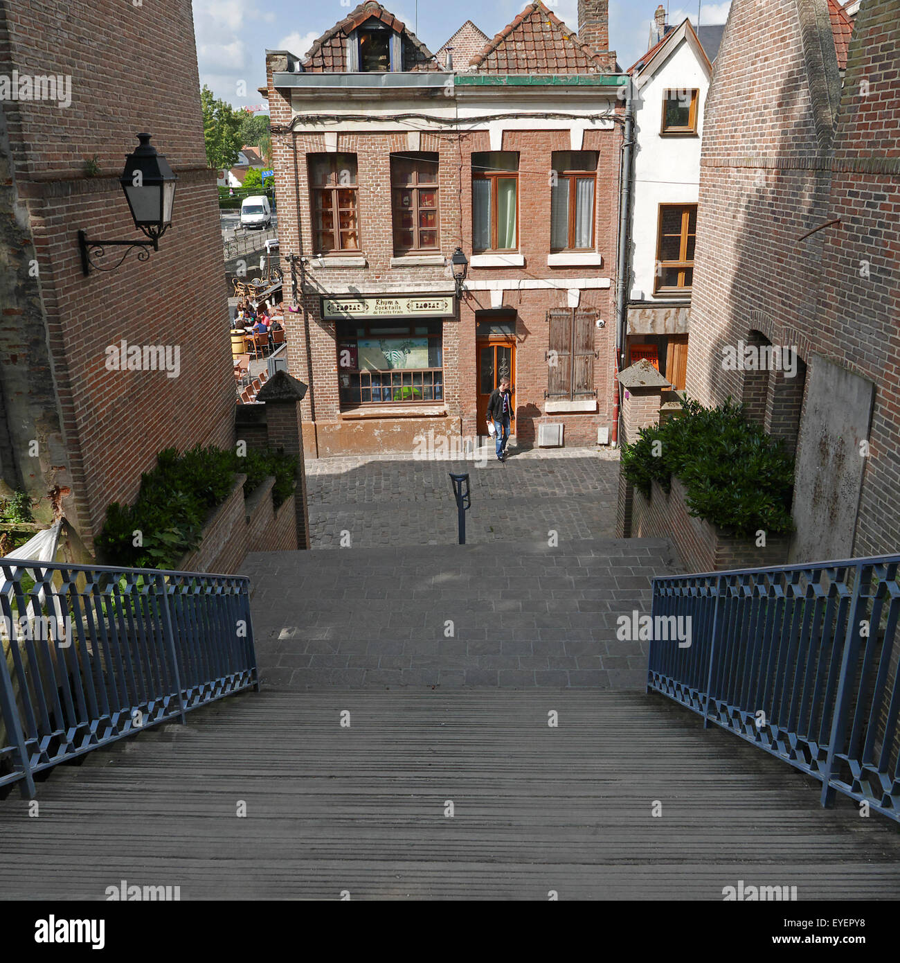 St.Leu ist der älteste Teil von Amiens, Picardie Frankreich Stockfoto