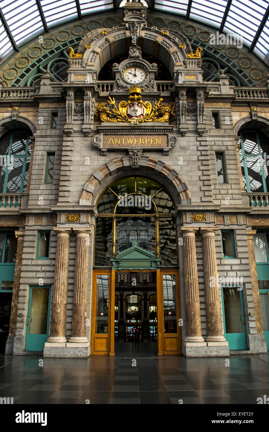 Antwerpen Hauptbahnhof Stockfoto