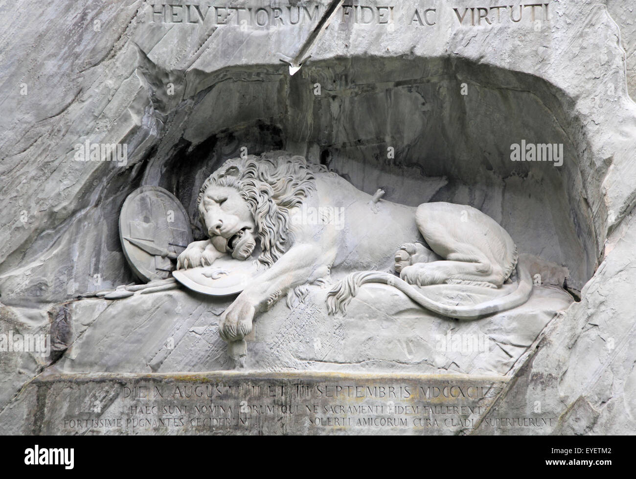 Sterbende Löwendenkmal, Luzern, Schweiz Stockfoto