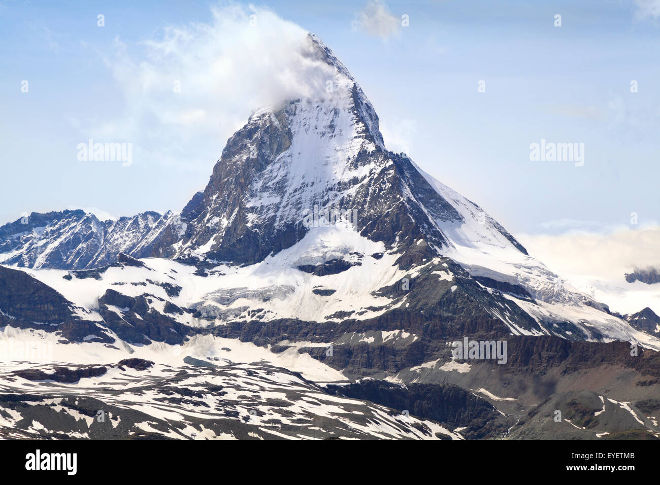 Matterhorn, Alpen, Schweiz Stockfoto