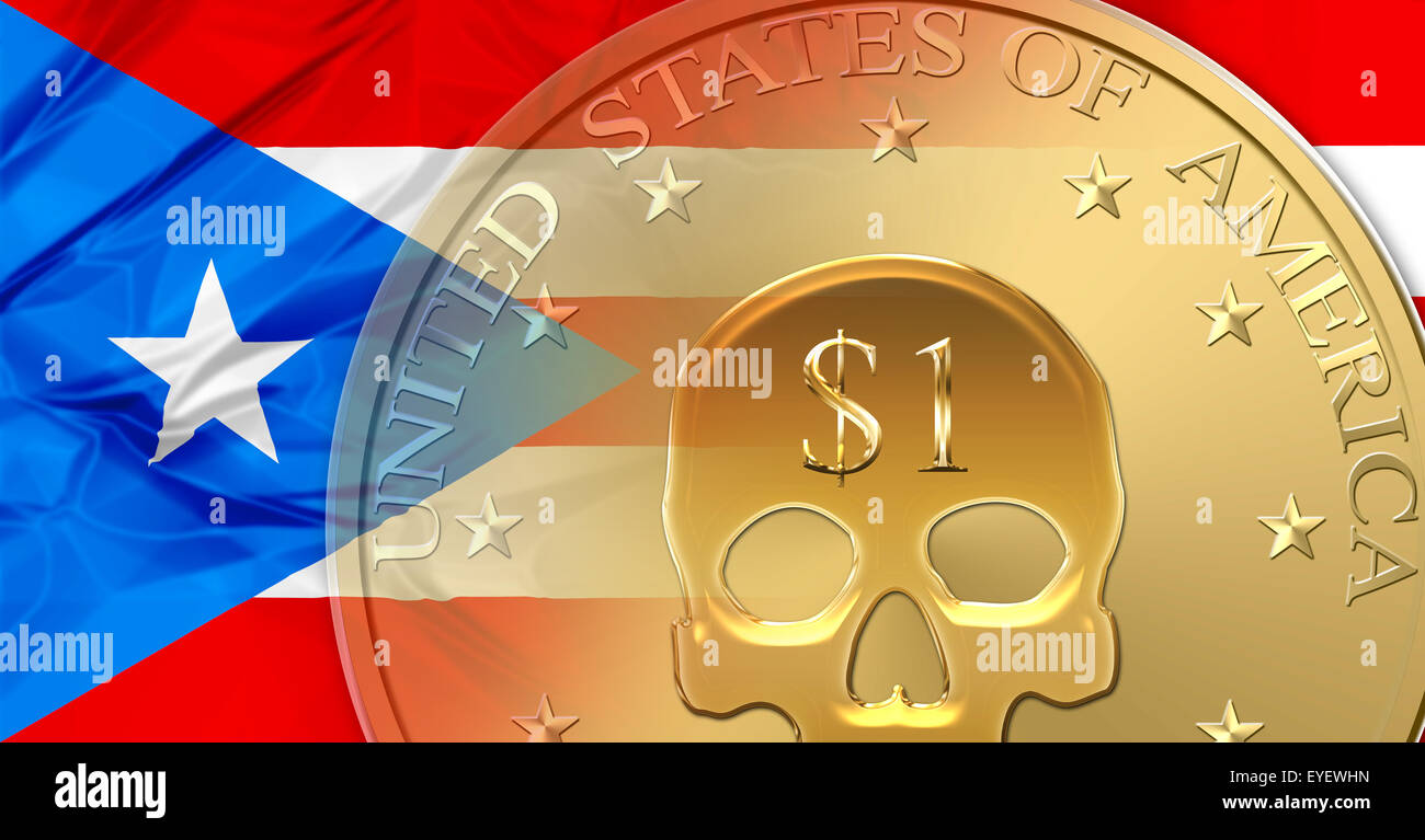 Puerto Rico-Standard Stockfoto