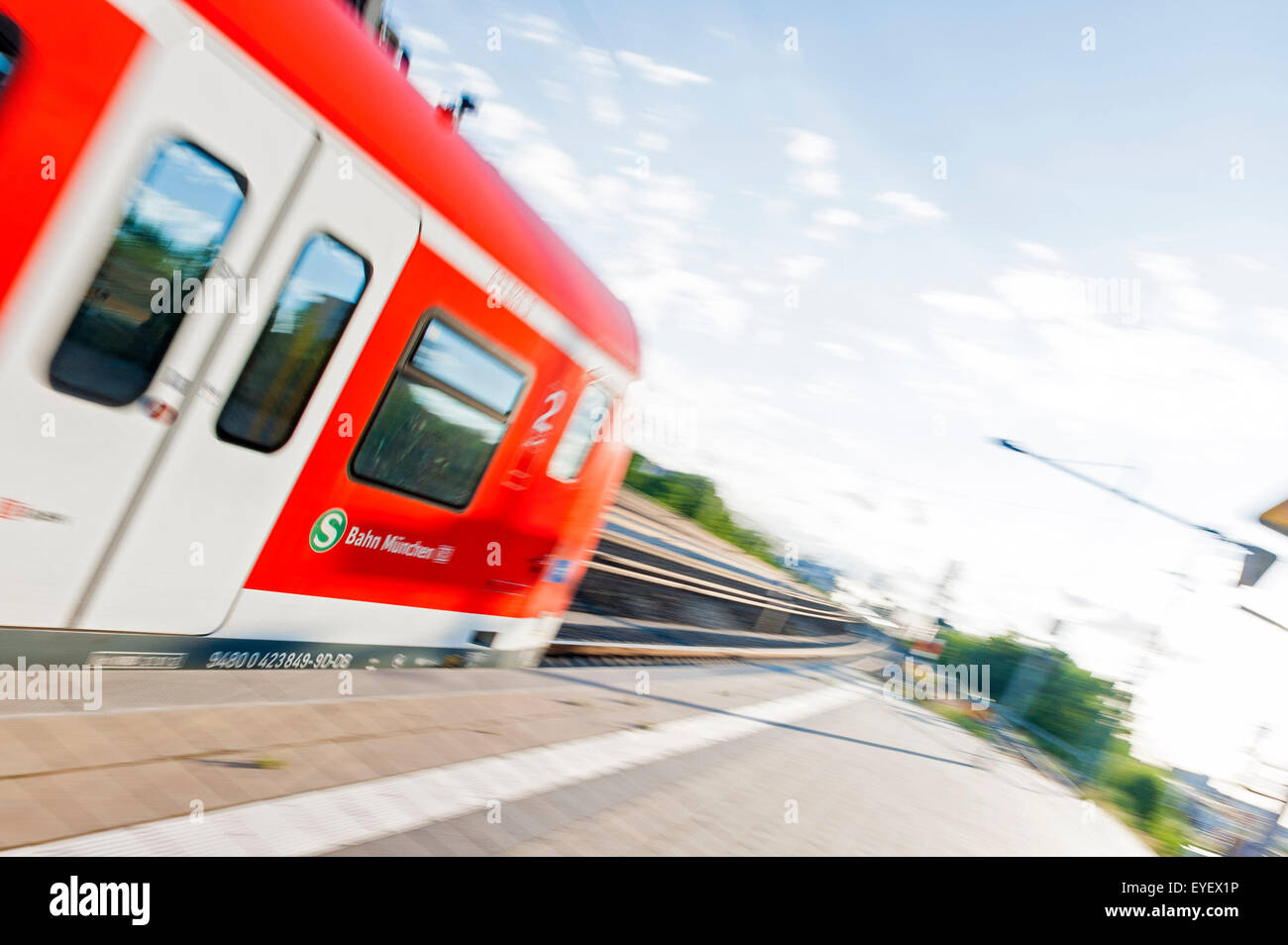 S-Bahn München Stockfoto