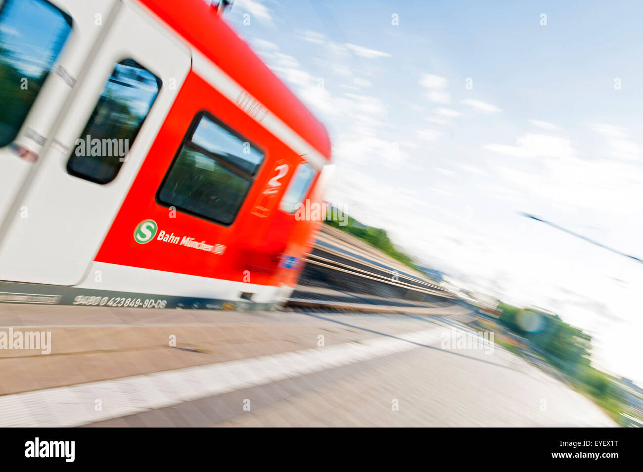 S-Bahn München Stockfoto