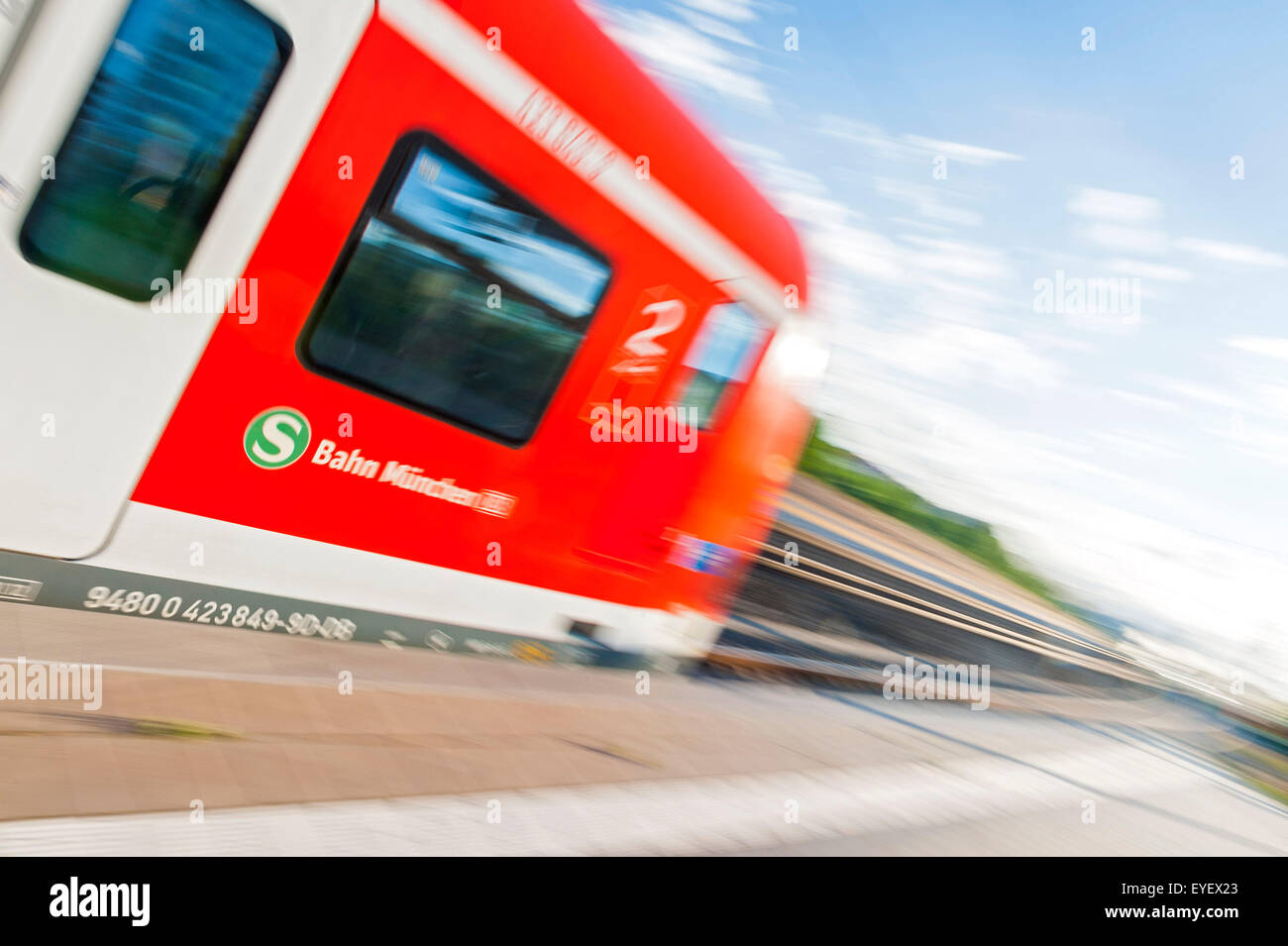 S-Bahn München Stockfoto