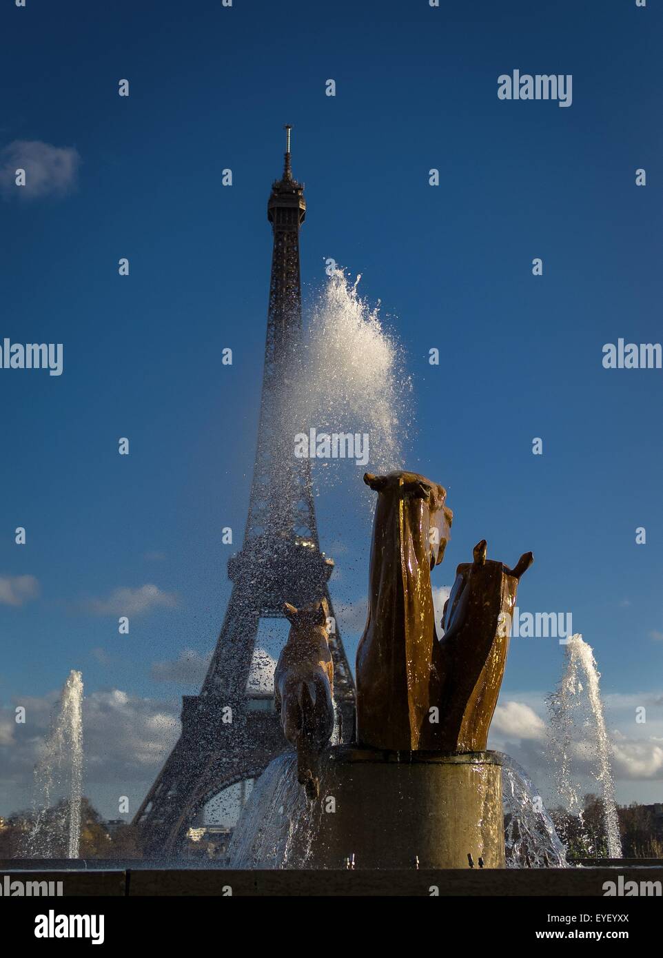 Die eiserne Lady von Paris, den Eiffelturm im Herbst 25.11.2012 - Sylvain Leser Stockfoto