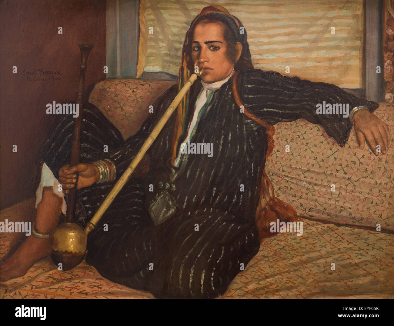 Haschisch Raucher Portrait der Künstlerin ägyptischen Frau 18.09.2013 - Sammlung des 19. Jahrhunderts Stockfoto