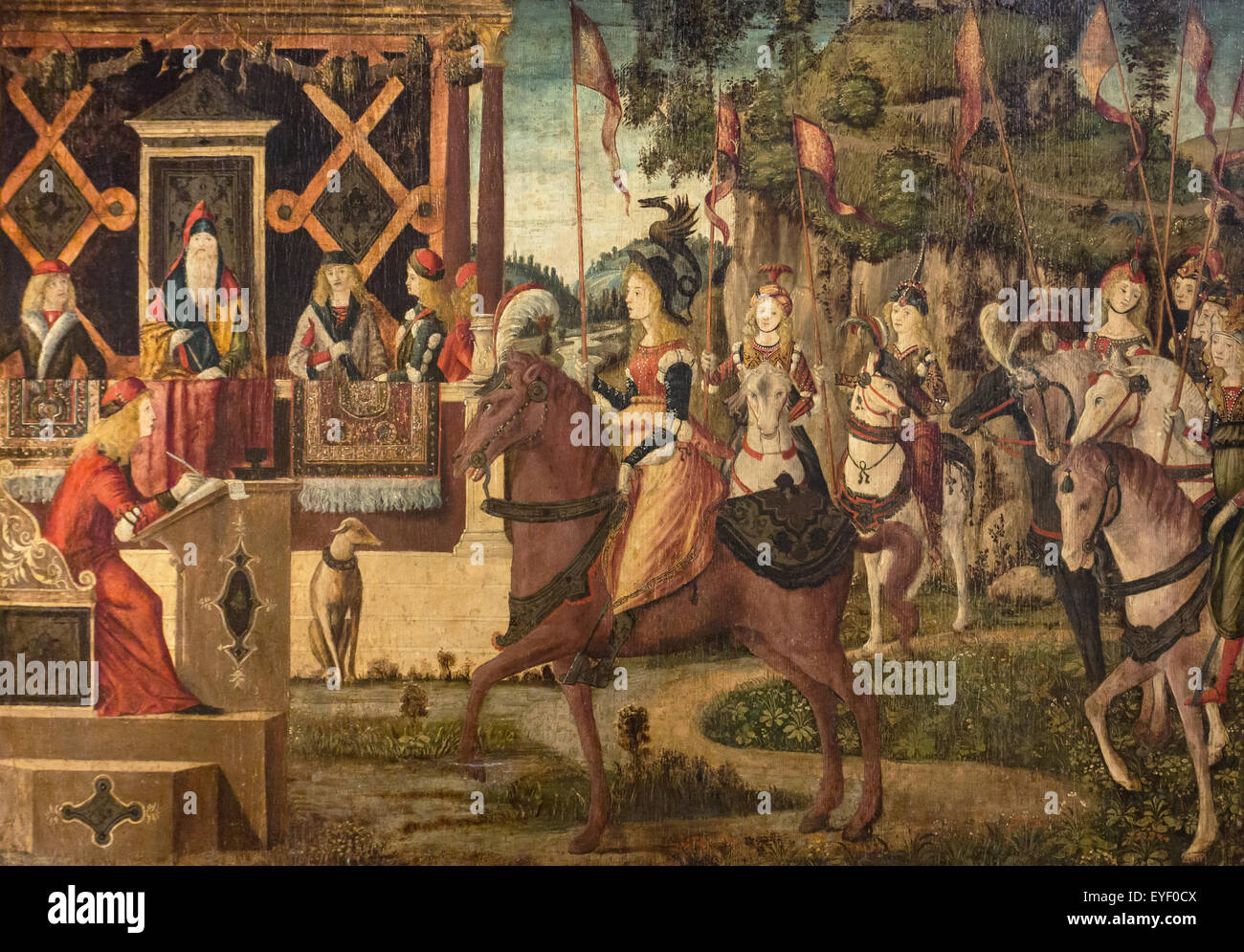 Der Besuch der Hippolyta, Königin der Amazonen, Theseus, König von Athen 01.08.2014 - XV Jahrhundert Sammlung Stockfoto
