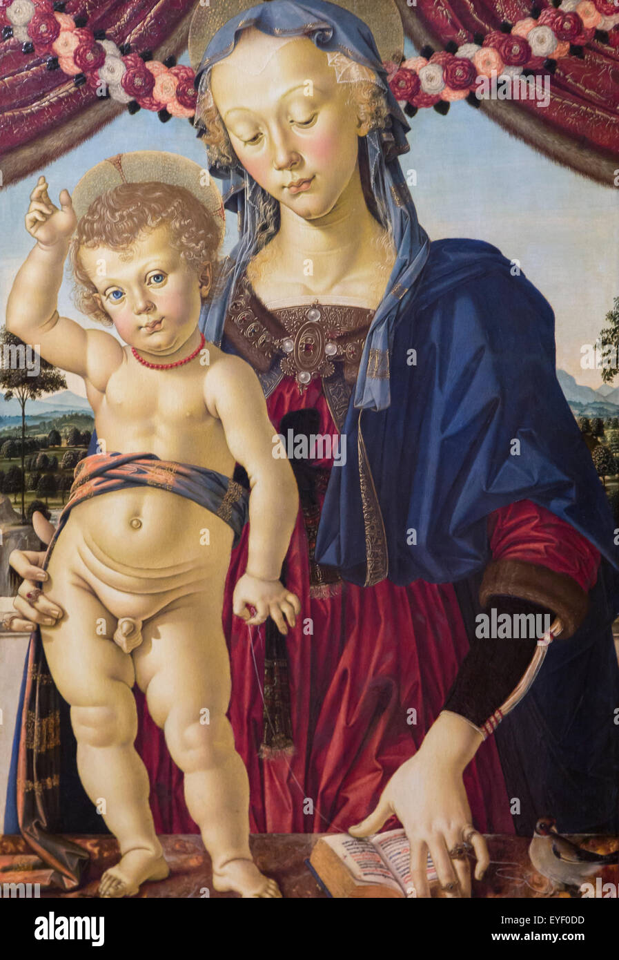 Jungfrau und Kind 01.08.2014 - XV Jahrhundert Sammlung Stockfoto