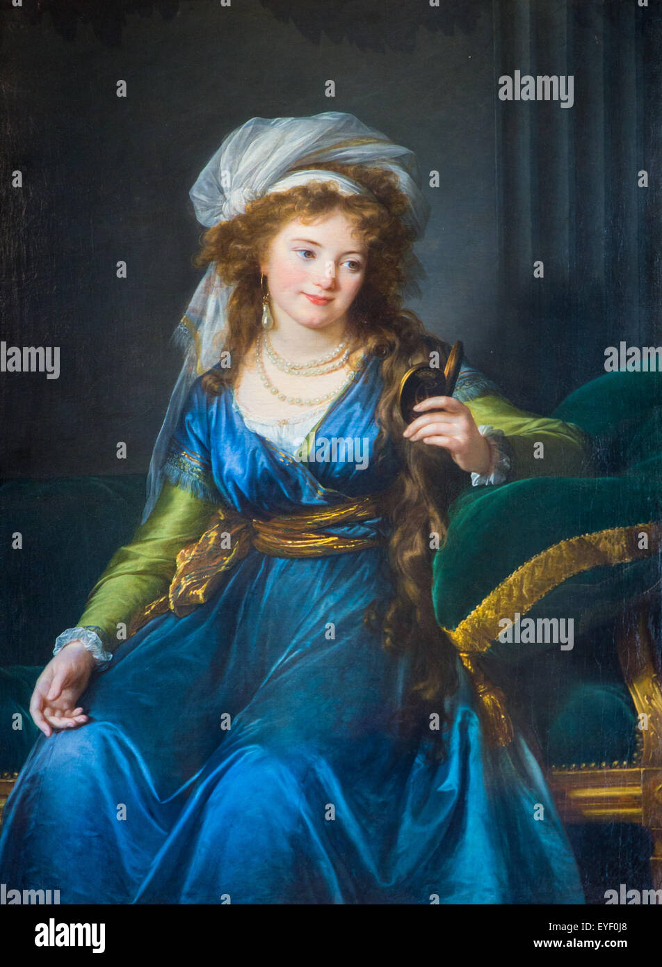 Porträt der Gräfin Catherine Skavronskaia 01.08.2014 - Sammlung des 18. Jahrhunderts Stockfoto