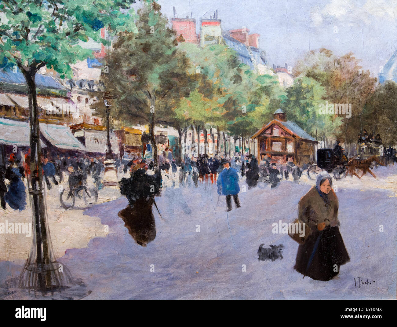 Der Boulevard de Clichy 17.10.2013 - Sammlung des 19. Jahrhunderts Stockfoto