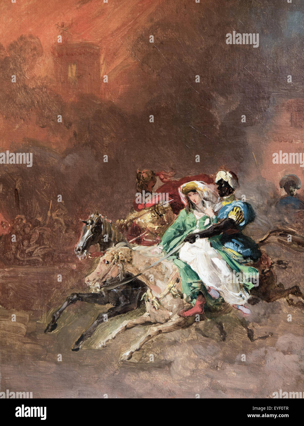 Rebecca von Bois-Guilbert entführt 12.07.2013 - Sammlung des 19. Jahrhunderts Stockfoto