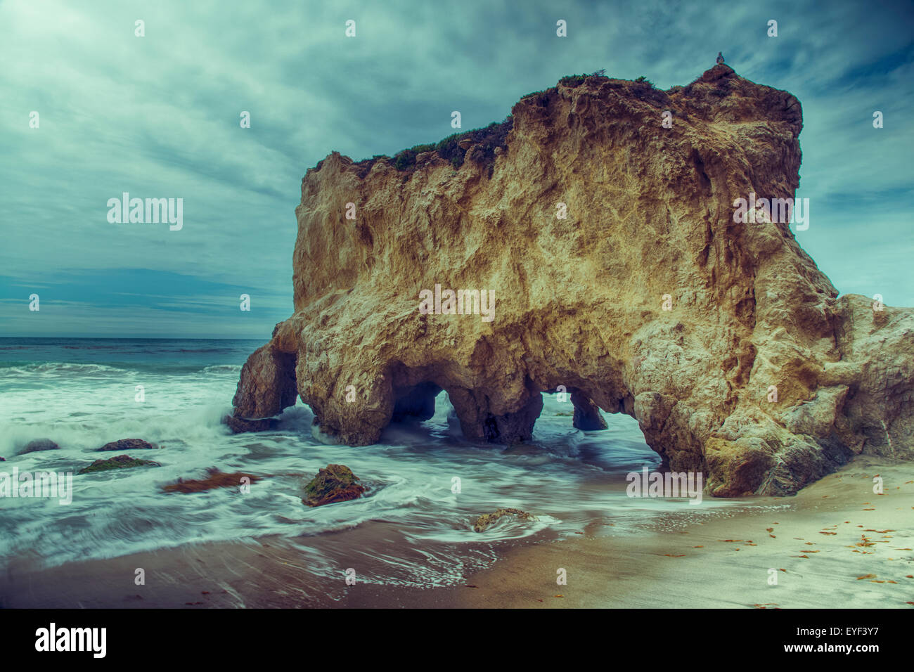 Dramatische Ozean Szene in Malibu, Kalifornien Stockfoto