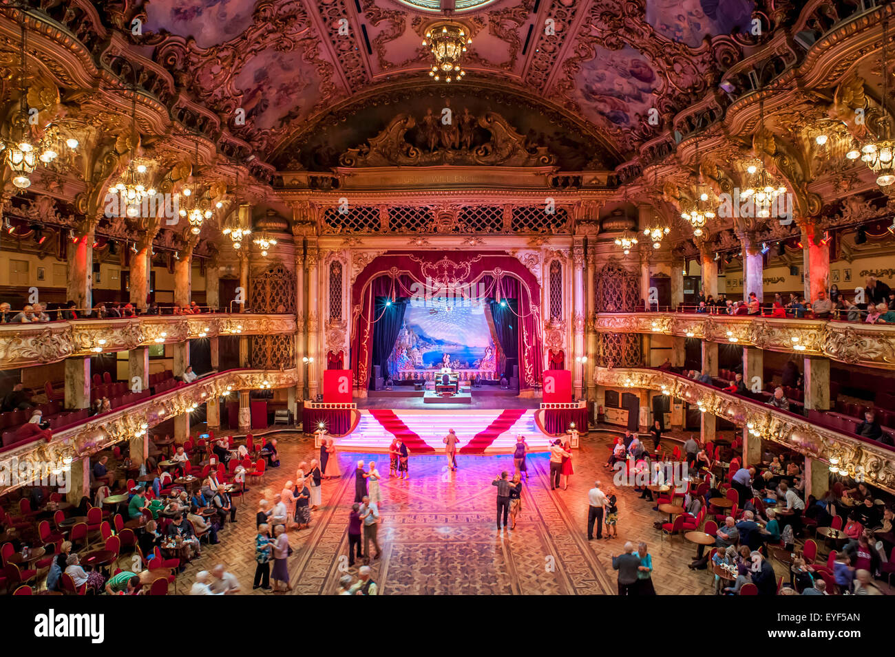 Der Blackpool Tower Ballroom; Blackpool, Lancashire, England Stockfoto