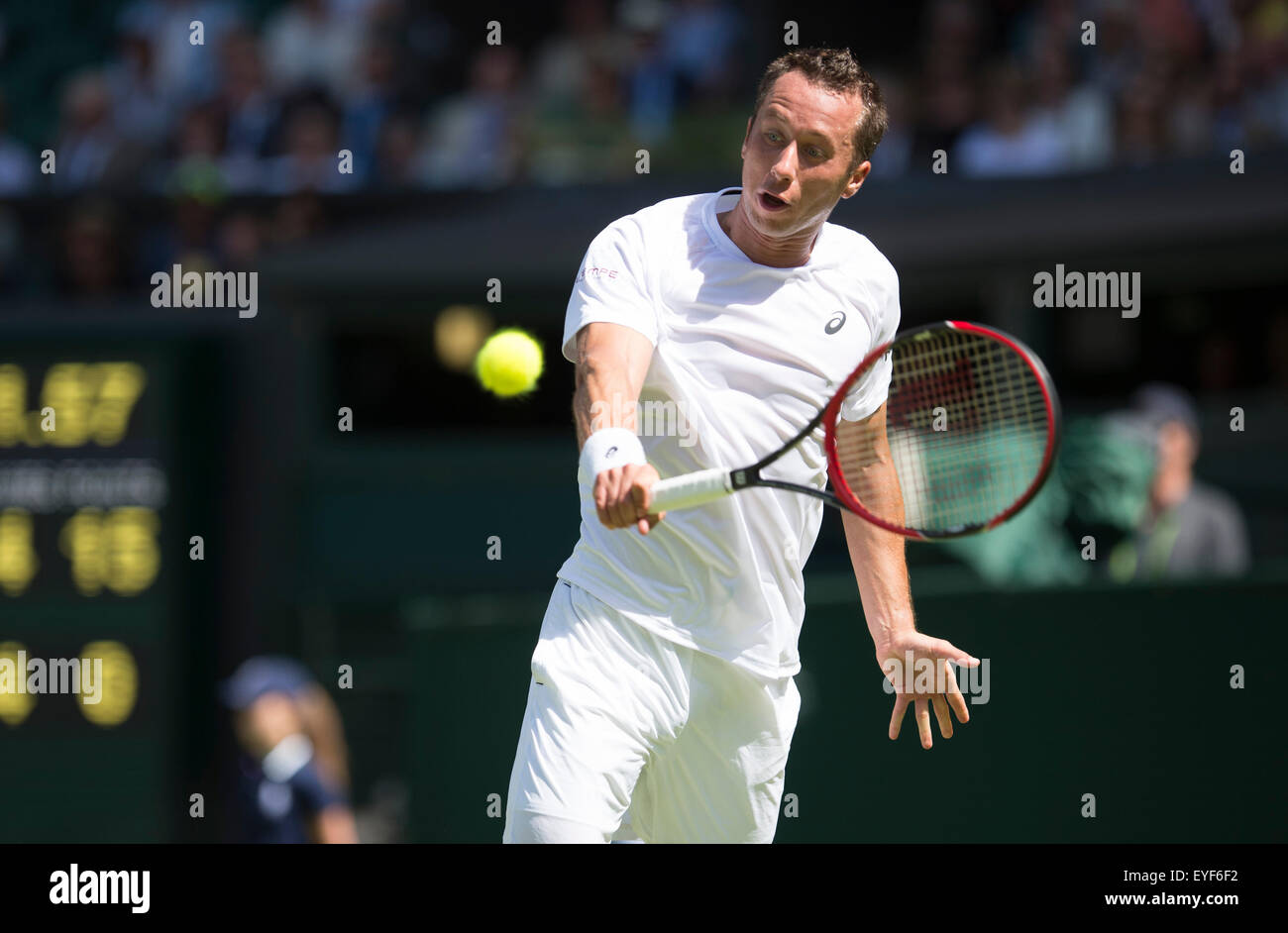 29.06.2015. die Wimbledon Tennis Championships 2015 statt in The All England Lawn Tennis and Croquet Club, London, England, UK. Stockfoto