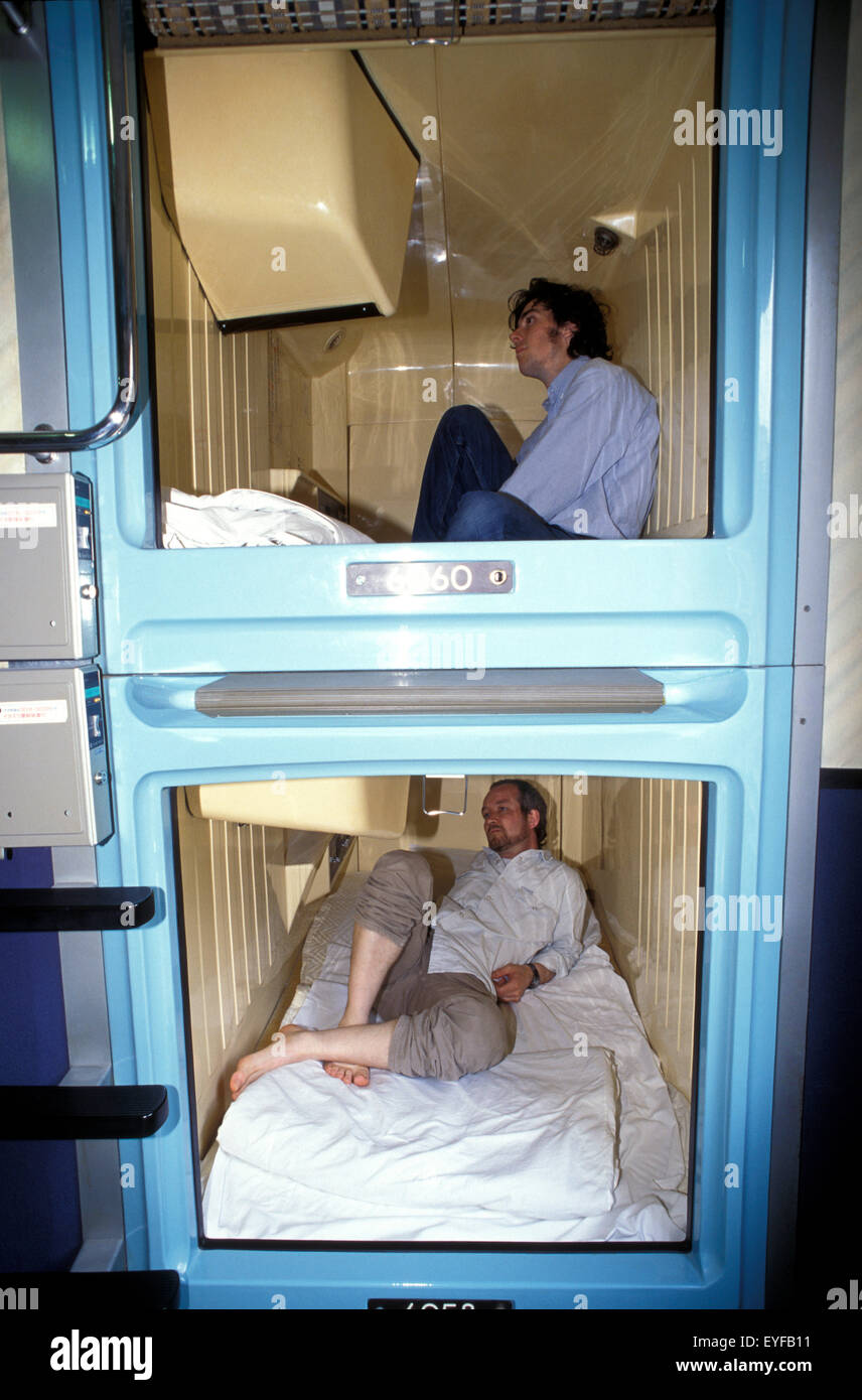 Shinjuku-Ku Capsule Hotel Tokyo, Japan Stockfoto