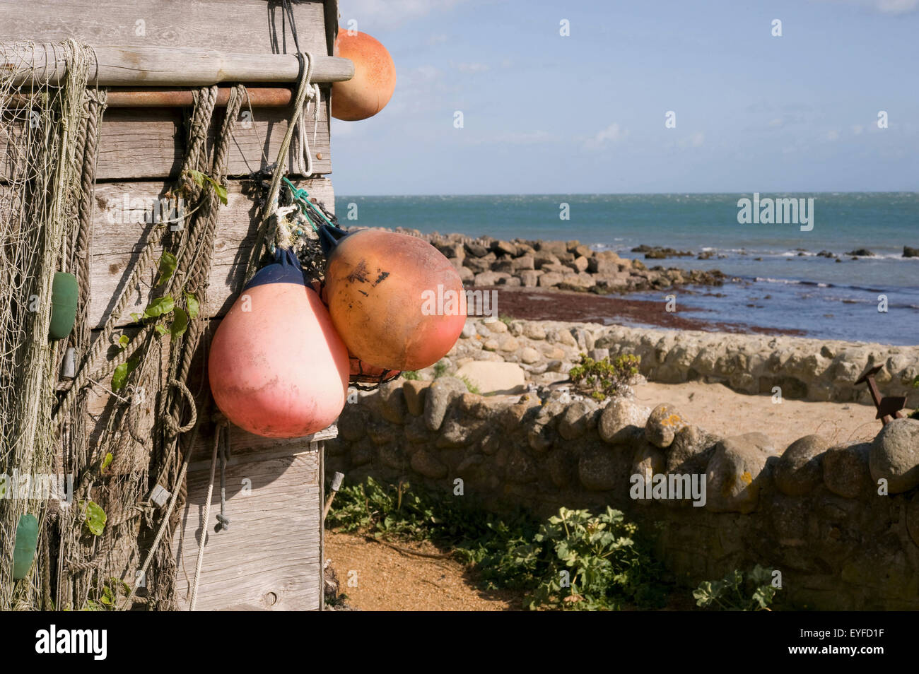 Großbritannien, England, Isle Of Wight, malerischen Blick auf die Steephill Bucht; Ventnor Stockfoto