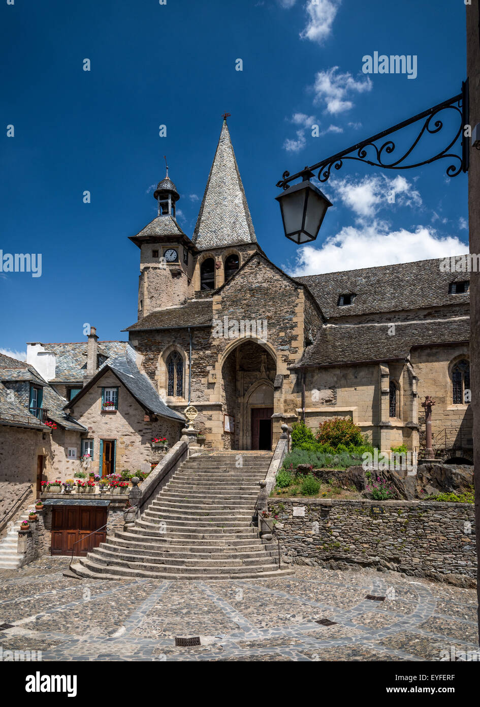 Kirche, Estaing, Frankreich Stockfoto