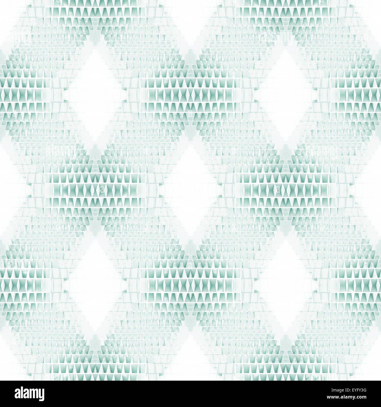 Abstrakte geometrische nahtlose quadratisches Muster. 3D Hintergrund mit Hightech-Struktur Stockfoto