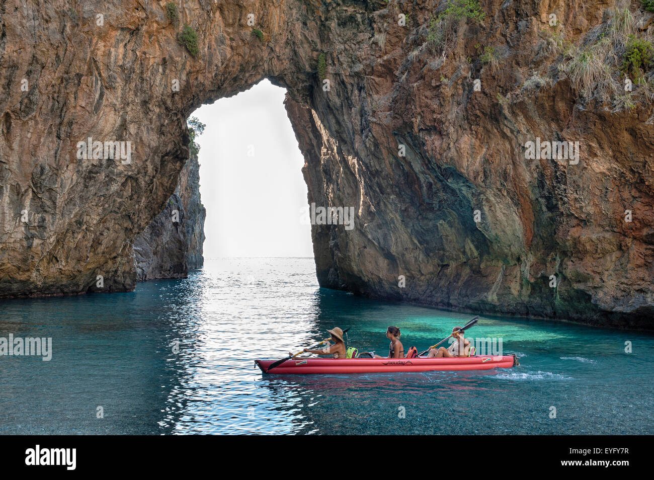 Italien Calabria Tyrrhenischen Meer San Nicola Arcella Küste Arco Magno naturale Stockfoto