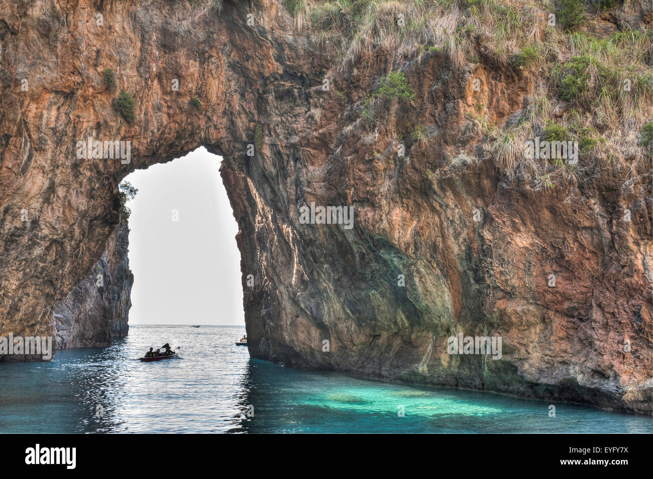 Italien Calabria Tyrrhenischen Meer San Nicola Arcella Küste Arco Magno naturale Stockfoto