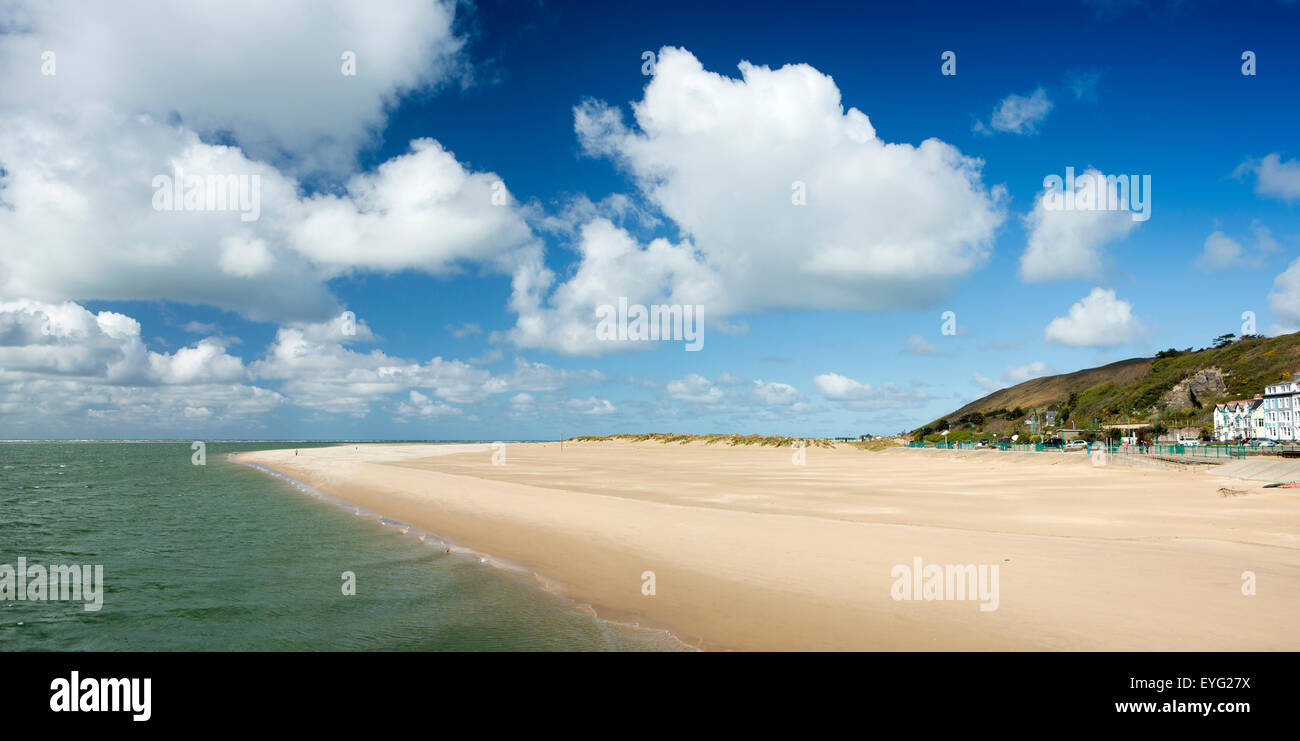 Aberdovey, Strand, Panorama, Gwynedd, Wales, UK Stockfoto