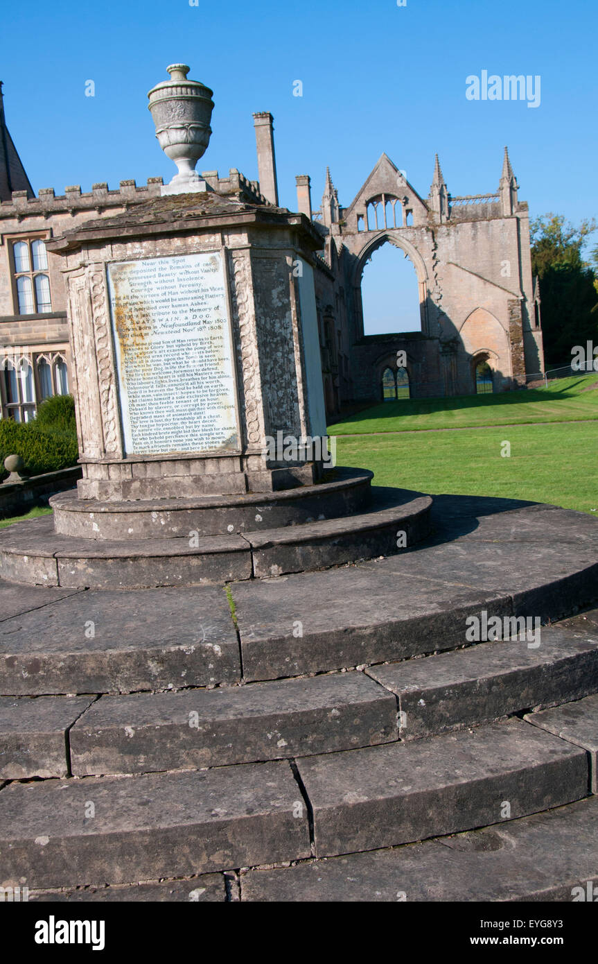 Bootsmann Grab Newstead Abbey, Nottinghamshire, England UK Stockfoto