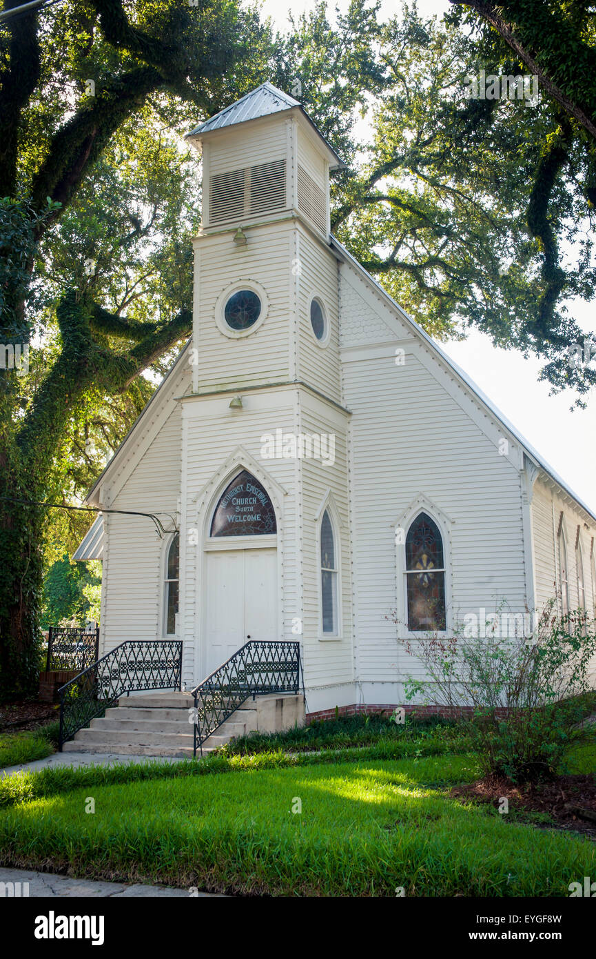 USA, Louisiana, Vereinigte Methodistische Kirche; St. Francisville Stockfoto