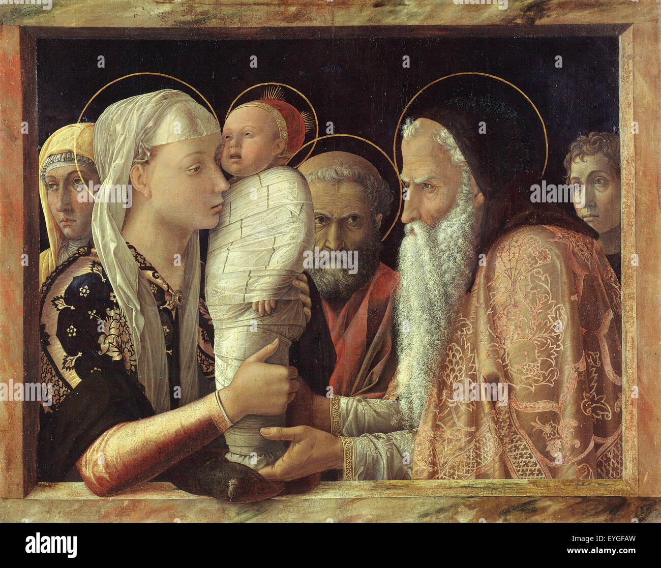 Andrea Mantegna - The Presentation - XV Jahrhundert - Italienisch Stockfoto
